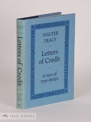 Order Nr. 53020 LETTERS OF CREDIT, A VIEW OF TYPE DESIGN. Walter Tracy