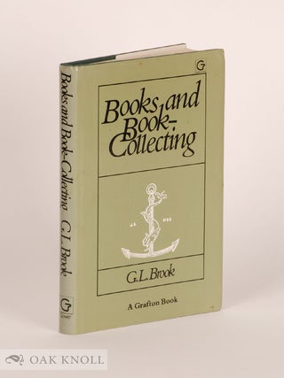 Order Nr. 53085 BOOKS AND BOOK-COLLECTING. G. L Brook