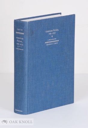 Order Nr. 53216 AMERICAN FICTION, 1901-1925. Geoffrey D. Smith