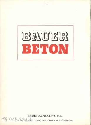 Order Nr. 53371 BAUER BETON. Bauer