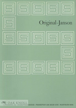 Order Nr. 53386 ORIGINAL-JANSON. Stempel