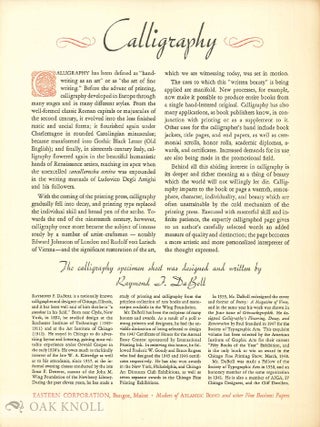 Order Nr. 53404 THIS IS A SPECIMEN SHEET OF CALLIGRAPHY. Eastern