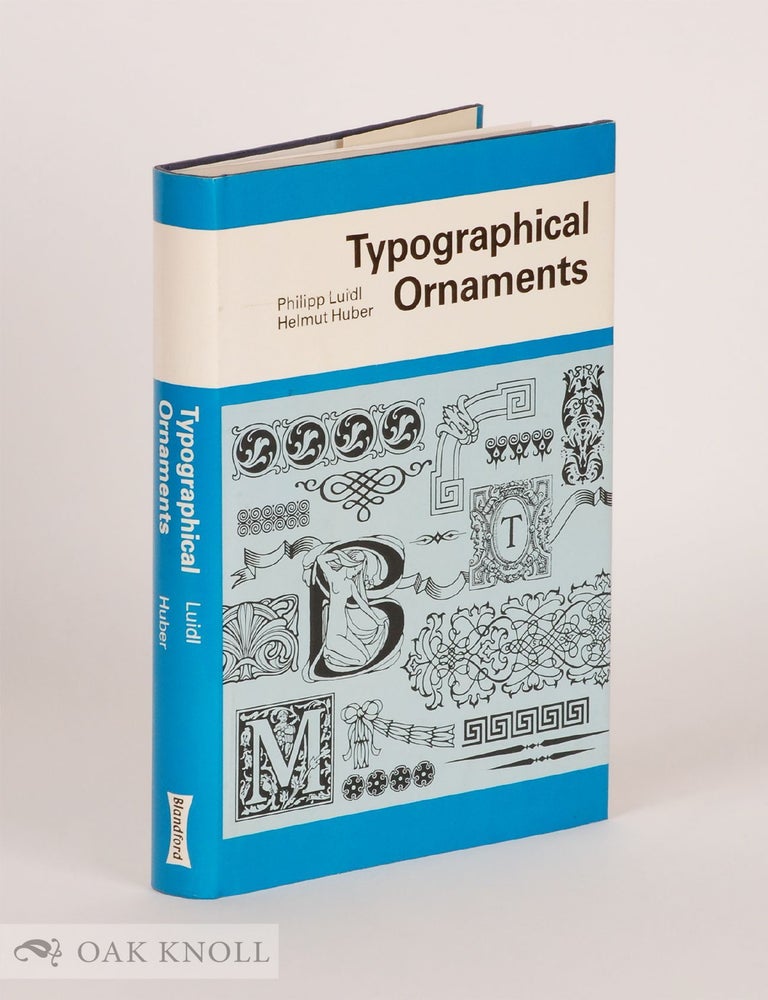 Order Nr. 53737 TYPOGRAPHICAL ORNAMENTS. Philipp Luidl, Helmut Huber.