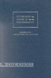 Order Nr. 53797 EMERSON, AN ANNOTATED SECONDARY BIBLIOGRAPHY. Robert E. Burkholder, Joel Myerson