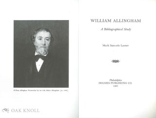 WILLIAM ALLINGHAM, A BIBLIOGRAPHICAL STUDY.