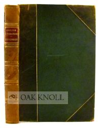 ENGLISH LITERATURE NOTED BIBLIOGRAPHICALLY AND BIOGRAPHICALLY, A CATALOGUE WITH PRICES AFFIXED,...