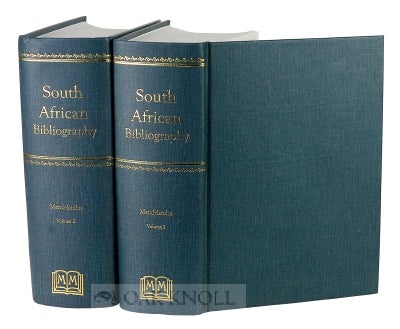Order Nr. 54194 MENDELSSOHN'S SOUTH AFRICAN BIBLIOGRAPHY. WITH A DESCRIPTIVE INTRODUCTION BY I.D. COLVIN. Sidney Mendelssohn.