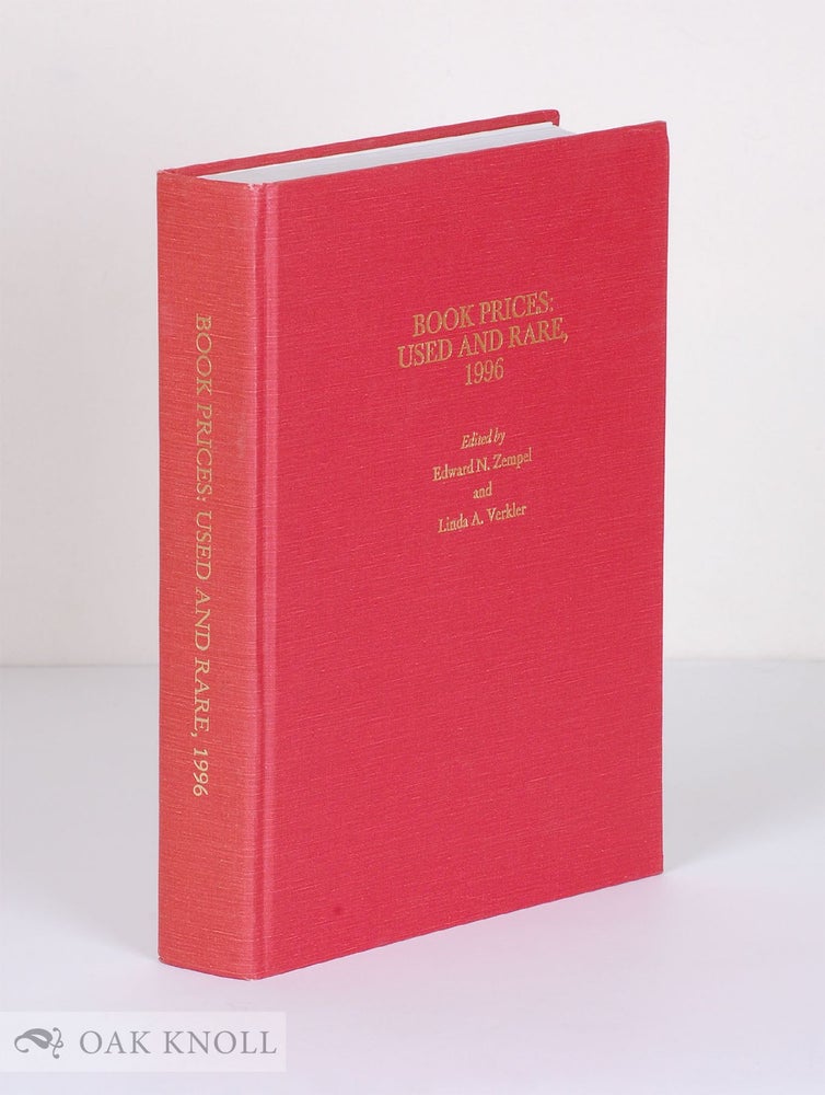 Order Nr. 54347 BOOK PRICES: USED AND RARE. 1996. Edward N. Zempel, Linda A. Verkler.