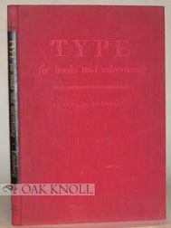 Order Nr. 54395 TYPE FOR BOOKS AND ADVERTISING. Eugene M. Ettenberg