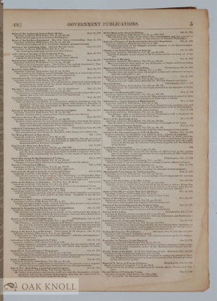 A DESCRIPTIVE CATALOGUE OF GOVERNMENT PUBLICATIONS OF THE UNITED STATES.
