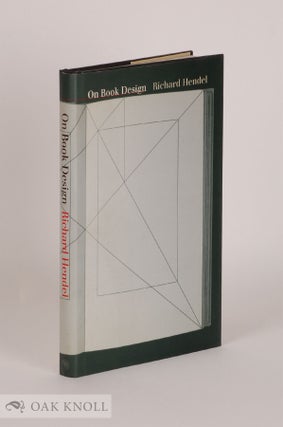 Order Nr. 55315 ON BOOK DESIGN. Richard Hendel