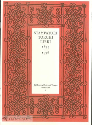 Order Nr. 55386 STAMPATORI TORCHI LIBRI, 1895-1996