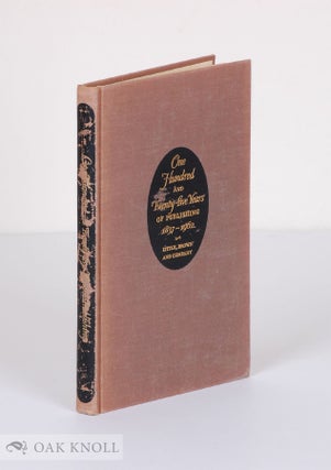 Order Nr. 55662 ONE HUNDRED AND TWENTY-FIVE YEARS OF PUBLISHING 1837-1962