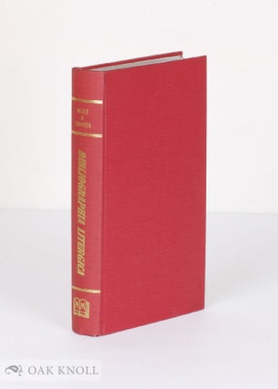 BIBLIOGRAPHIA LITURGICA, CATALOGUS MISSALIUM RITUS LATINI. W. H. Iacobus Weale.