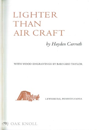 LIGHTER THAN AIR CRAFT.