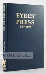 Order Nr. 56280 EYRES' PRESS WARRINGTON (1756-1803), AN EMBRYO UNIVERSITY PRESS. P. O'Brien