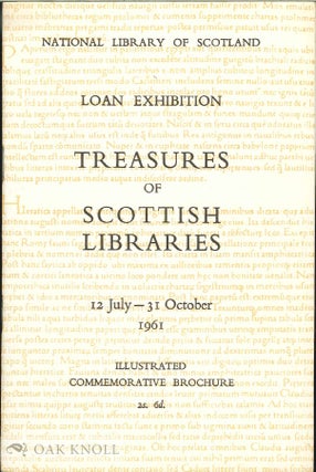 Order Nr. 56332 TREASURES OF SCOTTISH LIBRARIES. William Beattie