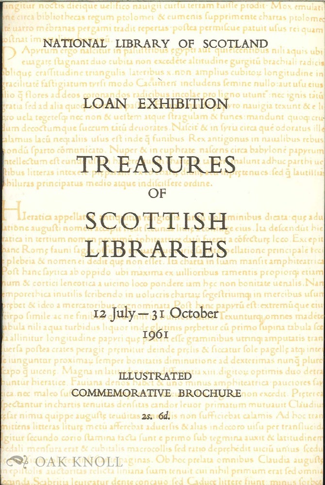 Order Nr. 56332 TREASURES OF SCOTTISH LIBRARIES. William Beattie.