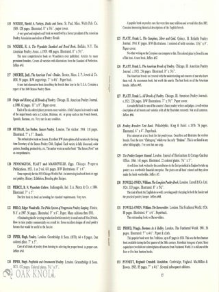 BOOKS ON POULTRY AND COCK-FIGHTING, A COLLECTORS BIBLIOGRAPHY.