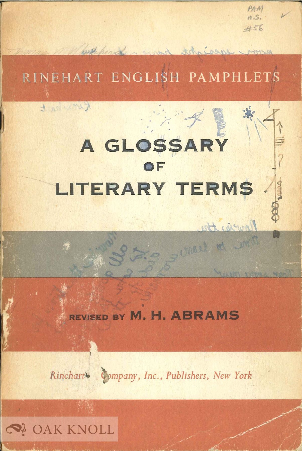 A GLOSSARY OF LITERARY TERMS | M. H. Abrams