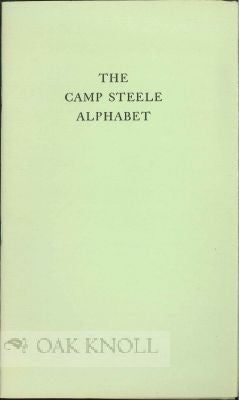 Order Nr. 57200 THE CAMP STEELE ALPHABET. Bruce Rogers