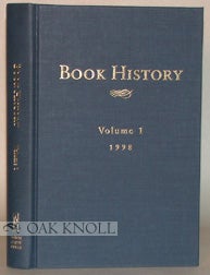 Order Nr. 57224 BOOK HISTORY, VOLUME I. Ezra Greenspan, Jonathan Rose