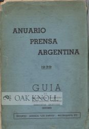Order Nr. 57424 ANUARIO PRENSA ARGENTINA (ARGENTINA PRESS YEARBOOK