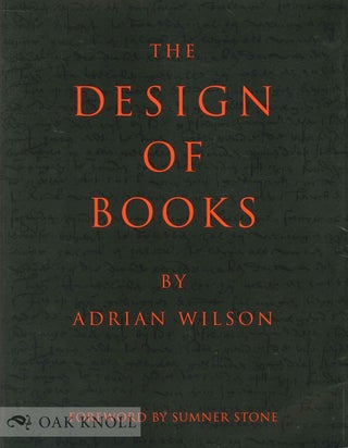 Order Nr. 57442 THE DESIGN OF BOOKS. Adrian Wilson