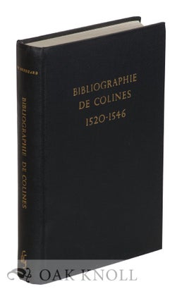 Order Nr. 57617 BIBLIOGRAPHIE DES EDITIONS DE SIMON DE COLINES, 1520-1546. Ph Renouard