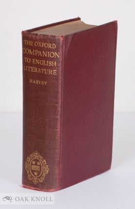 Order Nr. 57628 OXFORD COMPANION TO ENGLISH LITERATURE. Paul Harvey