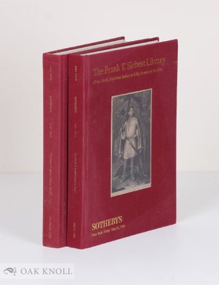 Order Nr. 57781 FRANK T. SIEBERT LIBRARY OF THE NORTH AMERICAN INDIAN AND THE AMERICAN FRONTIER....