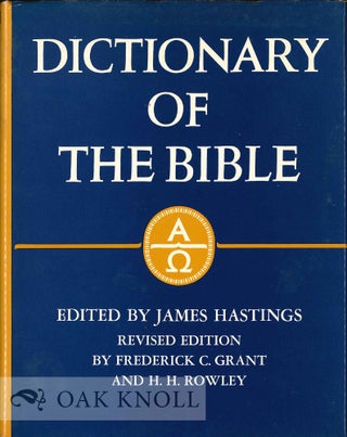 Order Nr. 58294 A DICTIONARY OF THE BIBLE. W. R. F. Browning