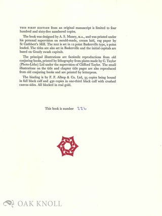 SOME PRINTERS & PUBLISHERS OF CONJURING BOOKS AND OTHER EPHEMERA.