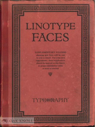 Order Nr. 58579 LINOTYPE FACES. Linotype