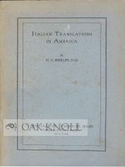 Order Nr. 58584 ITALIAN TRANSLATIONS IN AMERICA. N. C Shields
