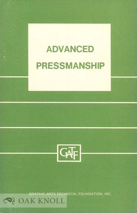 Order Nr. 58679 ADVANCED PRESSMANSHIP, SHEET-FED PRESSES. Charles W. Latham