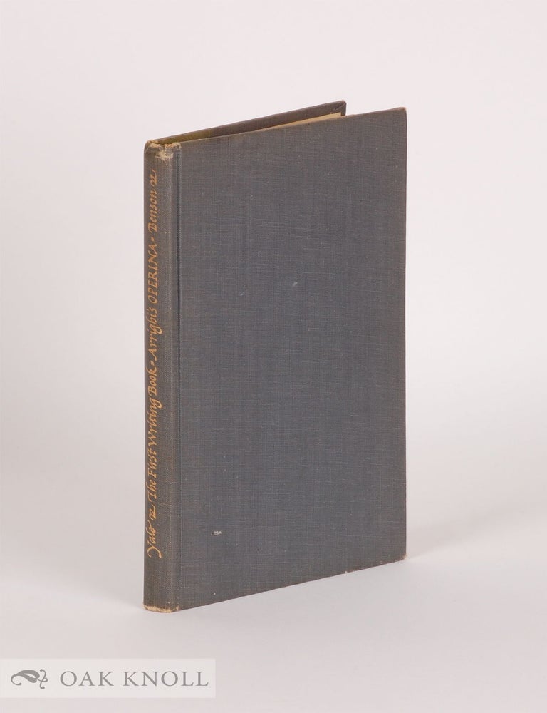 Order Nr. 58946 THE FIRST WRITING BOOK, AN ENGLISH TRANSLATION ... ARRIGHI'S OPERINA. John Howard Benson.