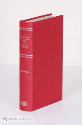 Order Nr. 59021 BIBLIOGRAPHIE DES EDITIONS DE SIMON DE COLINES, 1520-1546. Philippe Renouard