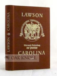 Order Nr. 59178 ALLERNEUSTE BESCHREIBUNG DER PROVINTZ CAROLINA IN DER WEST-INDIEN. John Lawson