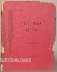 Order Nr. 60303 TALBOT MUNDY BIBLIO. Bradford M. Day