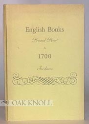 Order Nr. 60683 ENGLISH BOOKS PRINTED PRIOR TO 1700