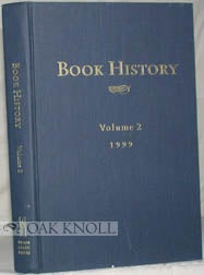Order Nr. 60969 BOOK HISTORY, VOLUME 2. Ezra Greenspan, Jonathan Rose
