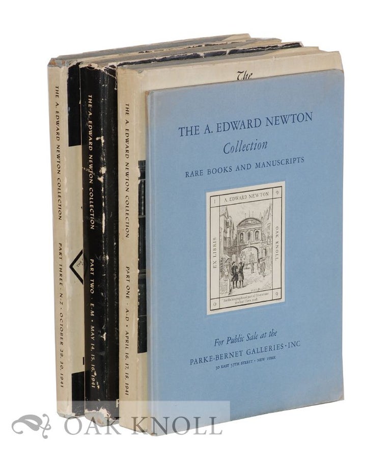 Order Nr. 61168 RARE BOOKS, ORIGINAL DRAWINGS, AUTOGRAPH LETTERS AND MANUSCRIPTS COLLECTED BY THE LATE A. EDWARD NEWTON.
