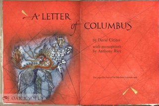 A LETTER OF COLUMBUS.