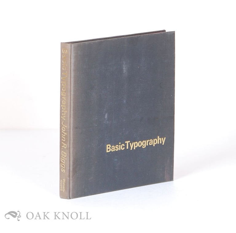 Order Nr. 62008 BASIC TYPOGRAPHY. John R. Biggs.