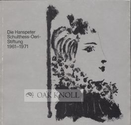 Order Nr. 62485 HANSPETER SCHULTHESS-OERI-STIFTUNG 1961-1971