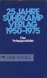 Order Nr. 62522 SUHRKAMP VERLAG 1950-1975