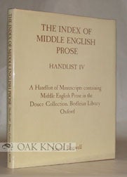 MANUSCRIPTS CONTAINING MIDDLE ENGLISH PROSE IN THE DOUCE COLLECTION, BODLEIAN LIBRARY, OXFORD. Laurel Braswell.