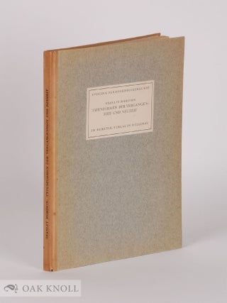 Order Nr. 62591 TYPENFORMEN DER VERGANGENHEIT UND NEUZEIT. Stanley Morison