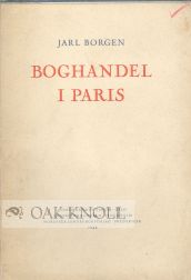 Order Nr. 63009 BOGHANDEL I PARIS. Jarl Borgen